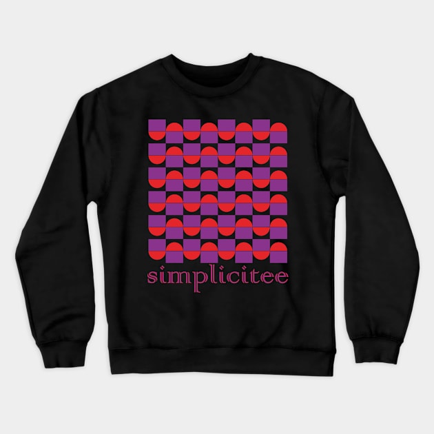 Simplicitee Pattern Crewneck Sweatshirt by Mysimplicity.art